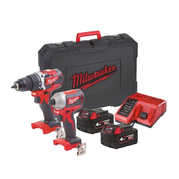Набор инструментов MILWAUKEE M18 CBLPP2B-402C, фото , изображение 2 | SNABZHENIE.com.ua Набор инструментов MILWAUKEE M18 CBLPP2B-402C, фото , изображение 2 | SNABZHENIE.com.ua