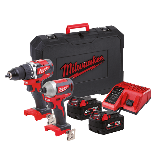 Набор инструментов MILWAUKEE M18 CBLPP2B-502C 4933464718, фото  | SNABZHENIE.com.ua