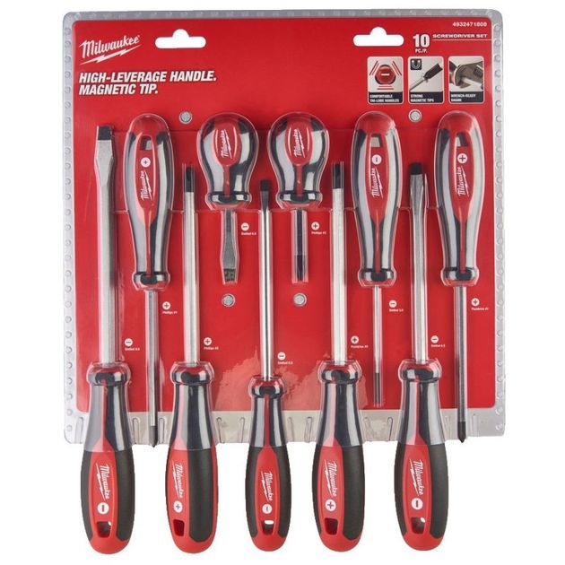 Набор магнитных отверток с трехгранной рукояткой (10шт), фото , изображение 2 | SNABZHENIE.com.ua