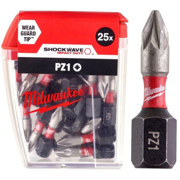 Насадка Milwaukee SHOCKWAVE PZ1 25мм (25 шт), фото  | SNABZHENIE.com.ua