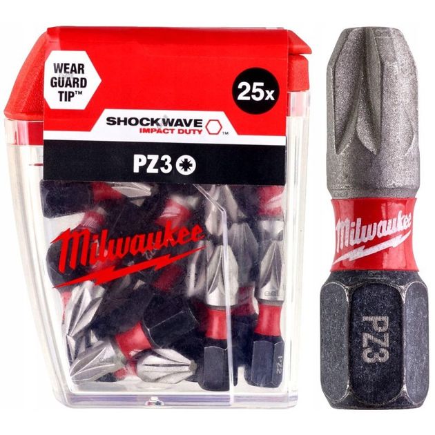 Насадка Milwaukee SHOCKWAVE PZ3 25мм (25 шт), фото  | SNABZHENIE.com.ua