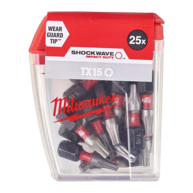 Насадка Milwaukee SHOCKWAVE TX15 25мм (25 шт), фото , изображение 2 | SNABZHENIE.com.ua Насадка Milwaukee SHOCKWAVE TX15 25мм (25 шт), фото , изображение 2 | SNABZHENIE.com.ua