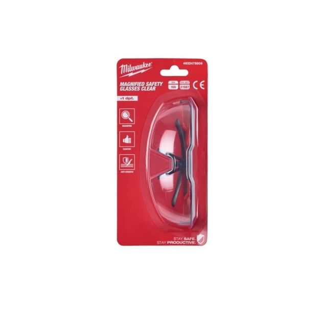Защитные очки MAGNIFIED +2 MILWAUKEE 4932478911, фото , изображение 5 | SNABZHENIE.com.ua
