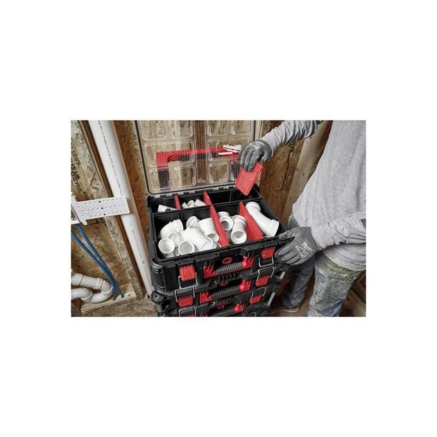 Глубокий органайзер PACKOUT 507x386x170 MILWAUKEE, фото , изображение 8 | SNABZHENIE.com.ua Глубокий органайзер PACKOUT 507x386x170 MILWAUKEE, фото , изображение 8 | SNABZHENIE.com.ua