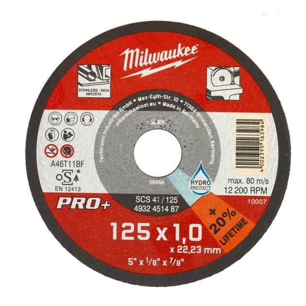 Отрезной диск MILWAUKEE SCS 41/125х1 PRO+, фото  | SNABZHENIE.com.ua