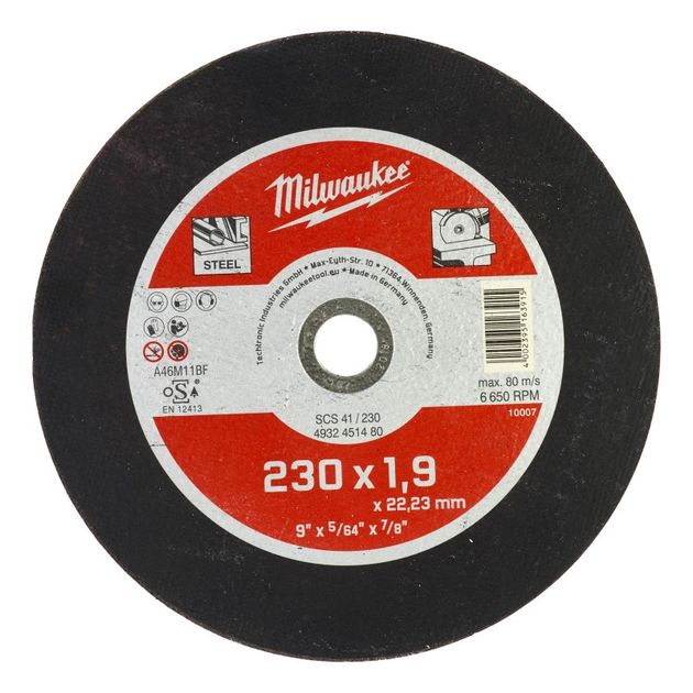 Отрезной диск MILWAUKEE SCS 41/230х1,9, фото  | SNABZHENIE.com.ua