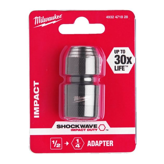 Переходник 1/2" квадратный на 1/4" HEX MILWAUKEE, фото , изображение 2 | SNABZHENIE.com.ua Переходник 1/2" квадратный на 1/4" HEX MILWAUKEE, фото , изображение 2 | SNABZHENIE.com.ua