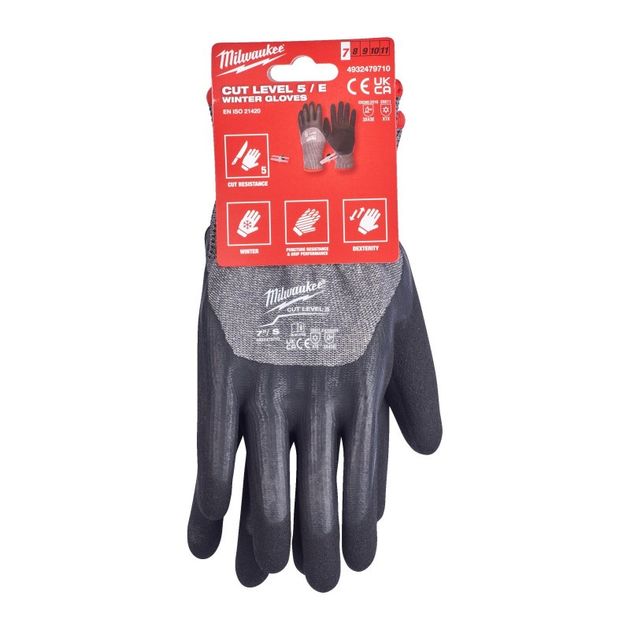 Перчатки MILWAUKEE, уровень защиты от порезов 5, размер M/8, фото , изображение 2 | SNABZHENIE.com.ua