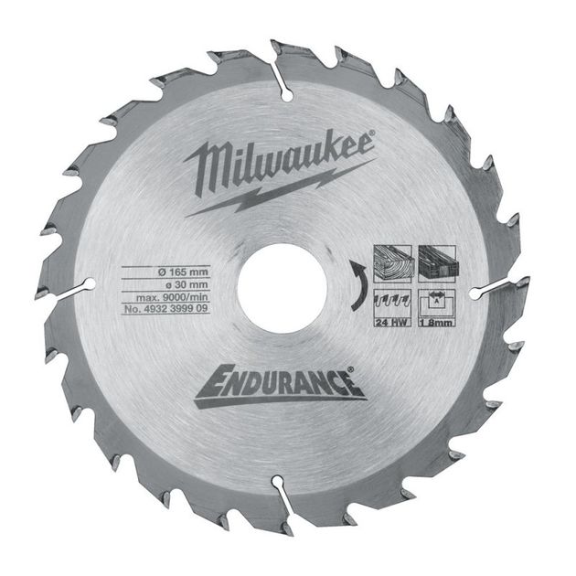Пила дисковая THIN KERF MILWAUKEE 165х20х1,8мм, 24 зуба, фото  | SNABZHENIE.com.ua