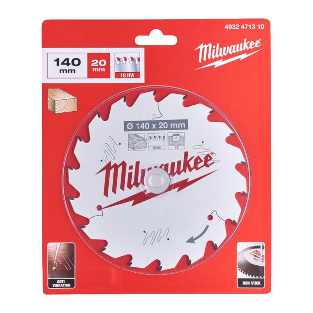 Диск пильный Milwaukee THIN KERF, 140х20х1,6мм, 18 зуб., фото  | SNABZHENIE.com.ua