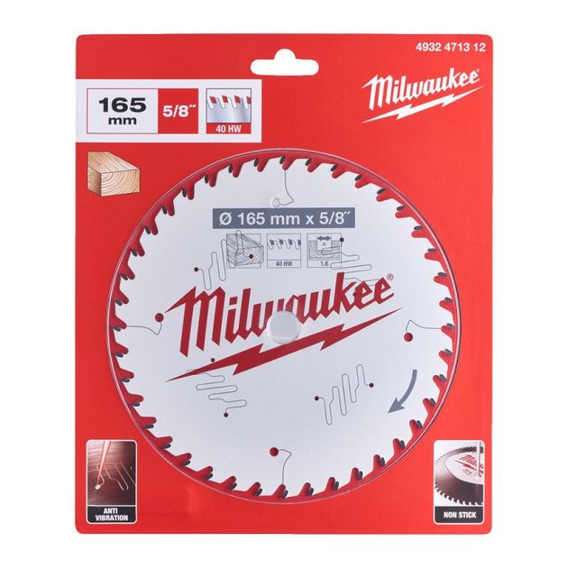 Пильный диск MILWAUKEE PFTE, 165x15,87x1,6мм, 40 зубьев, фото  | SNABZHENIE.com.ua