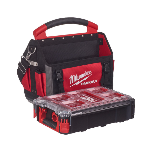 Промо набор MILWAUKEE PACKOUT: открытая сумка + органайзер, фото , изображение 3 | SNABZHENIE.com.ua