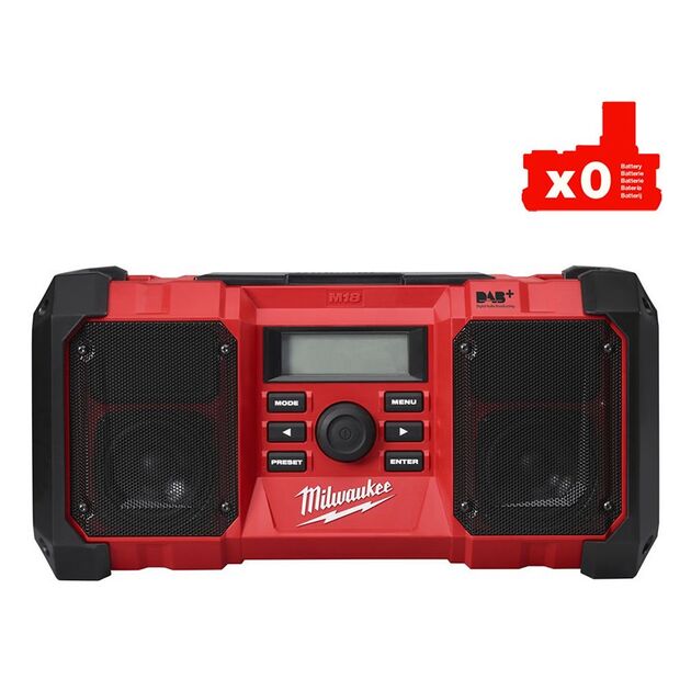 Радио аккумуляторное DAB+ M18 JSR DAB+-0 MILWAUKEE 4933451251, фото , изображение 2 | SNABZHENIE.com.ua