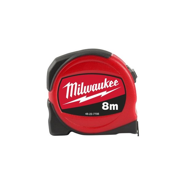 Рулетка MILWAUKEE SLIMLINE S8/25, 8 м, артикул 48227708, фото  | SNABZHENIE.com.ua
