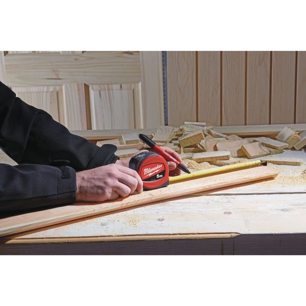Рулетка MILWAUKEE SLIMLINE S8/25, 8 м, артикул 48227708, фото , изображение 3 | SNABZHENIE.com.ua Рулетка MILWAUKEE SLIMLINE S8/25, 8 м, артикул 48227708, фото , изображение 3 | SNABZHENIE.com.ua