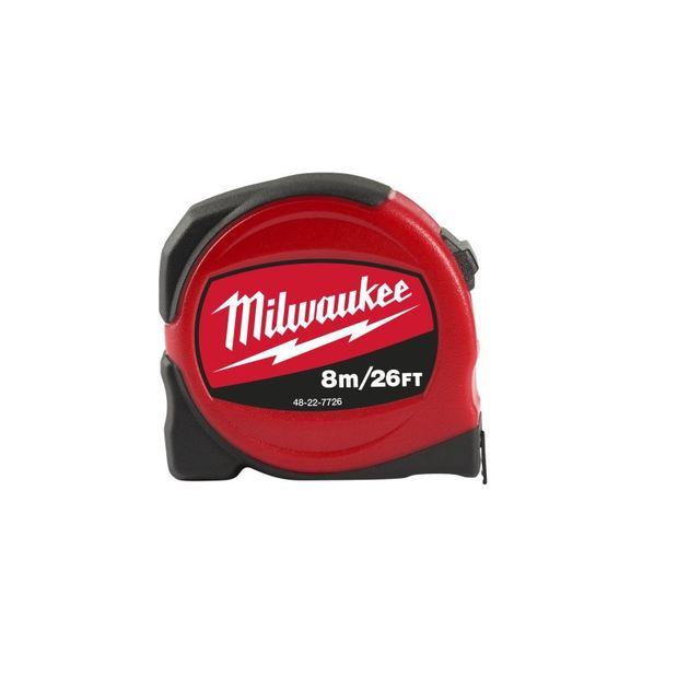 Рулетка MILWAUKEE SLIMLINE S8-26/25, 8 м/16, артикул 48227726, фото  | SNABZHENIE.com.ua