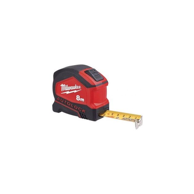 Рулетка AUTOLOCK MILWAUKEE, 8м (25мм), фото  | SNABZHENIE.com.ua
