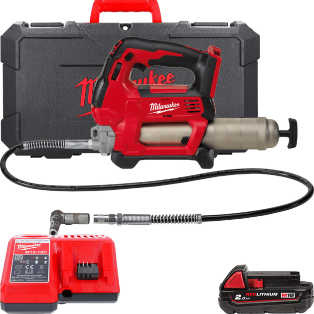 Смазочный пистолет MILWAUKEE M18 GG-201C 4933440490, фото  | SNABZHENIE.com.ua