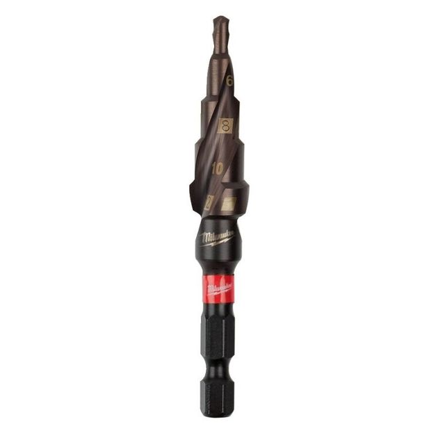 Сверло ступенчатое SHOCKWAVE Impact Duty MILWAUKEE 4-12мм, шаг 2мм, фото  | SNABZHENIE.com.ua