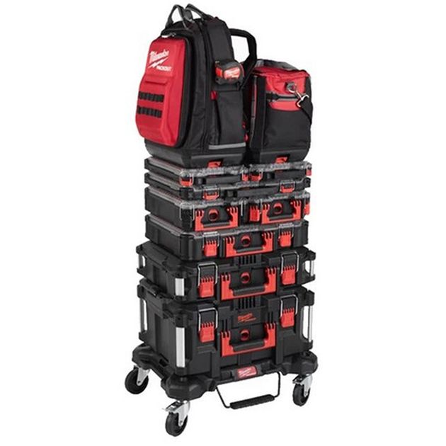 Тележка MILWAUKEE PACKOUT для перемещения кейсов 4932471068, фото , изображение 2 | SNABZHENIE.com.ua Тележка MILWAUKEE PACKOUT для перемещения кейсов 4932471068, фото , изображение 2 | SNABZHENIE.com.ua