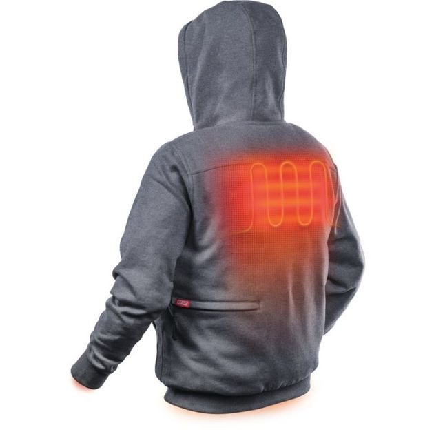 Серая толстовка с подогревом MILWAUKEE M12 HHBL3-0 (M), фото , изображение 3 | SNABZHENIE.com.ua Серая толстовка с подогревом MILWAUKEE M12 HHBL3-0 (M), фото , изображение 3 | SNABZHENIE.com.ua