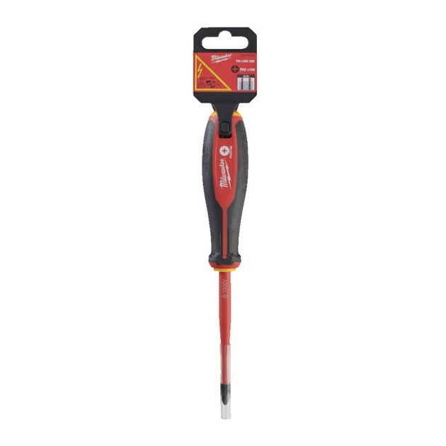 Изолированная трехгранная отвертка VDE PH2 X100 MILWAUKEE, фото  | SNABZHENIE.com.ua