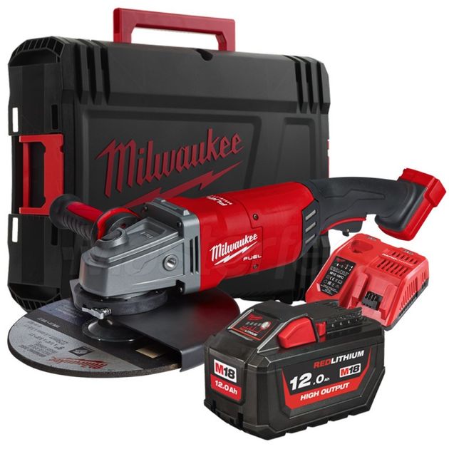 Углошлифувальна машина MILWAUKEE 230 мм M18 FLAG230XPDB-121C FUEL™ безщіткового двигуна, фото , зображення 2 | SNABZHENIE.com.ua