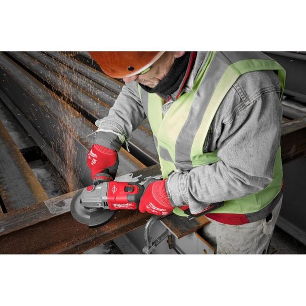 Углошліфувальна машина MILWAUKEE 125 мм M18 FHSAG125 FUEL з гальмом та повзунковим вимикачем, фото , зображення 9 | SNABZHENIE.com.ua