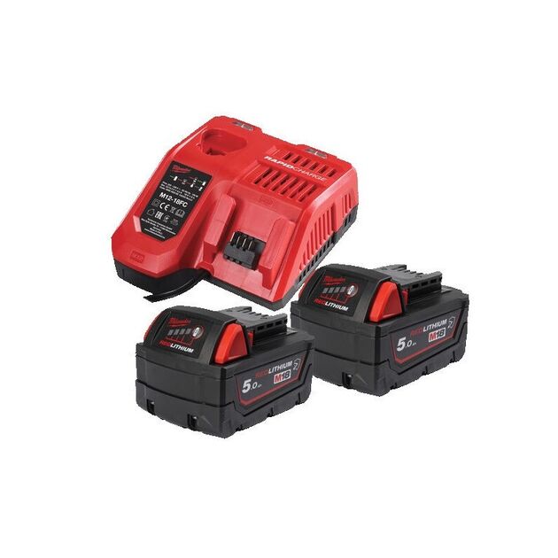 Энергокомплект M18 NRGCR-502 (2шт, з/у M12-18FC) MILWAUKEE 4932479831, фото  | SNABZHENIE.com.ua
