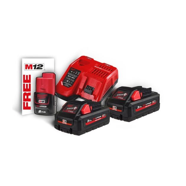 Энергокомплект M18 HNRG-302 (2 шт, з/у M12-18FC) + Аккумулятор M12 B2, фото  | SNABZHENIE.com.ua