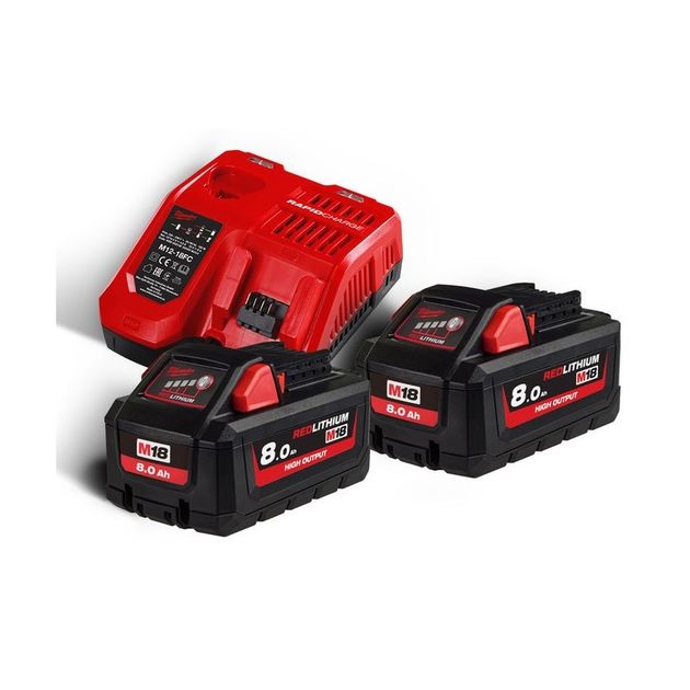 Енергокомплект M18 HNRG-802 (В8 2шт; з/у M12-18FC) + подарунок акумулятор M12 B4 MILWAUKEE 4933471073, фото , зображення 2 | SNABZHENIE.com.ua Енергокомплект M18 HNRG-802 (В8 2шт; з/у M12-18FC) + подарунок акумулятор M12 B4 MILWAUKEE 4933471073, фото , зображення 2 | SNABZHENIE.com.ua