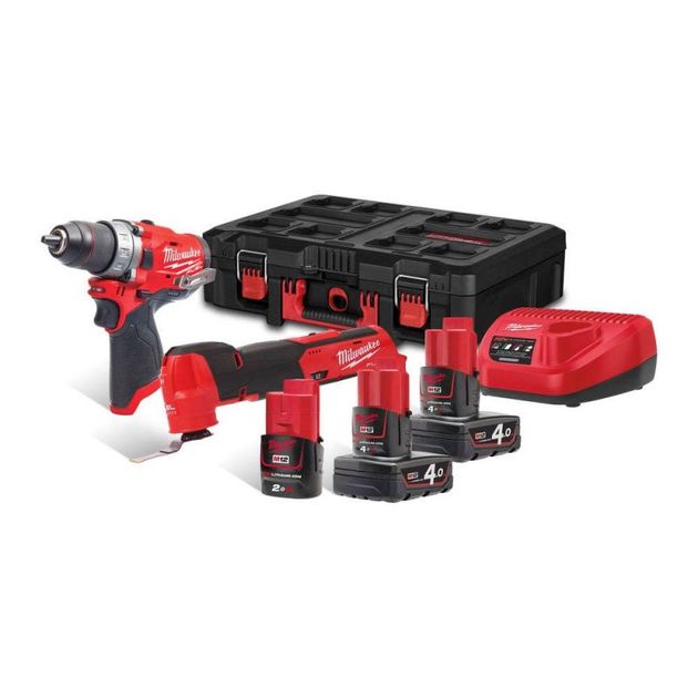 Набор аккумуляторных инструментов Milwaukee M12 FPP2AX-423P, фото  | SNABZHENIE.com.ua