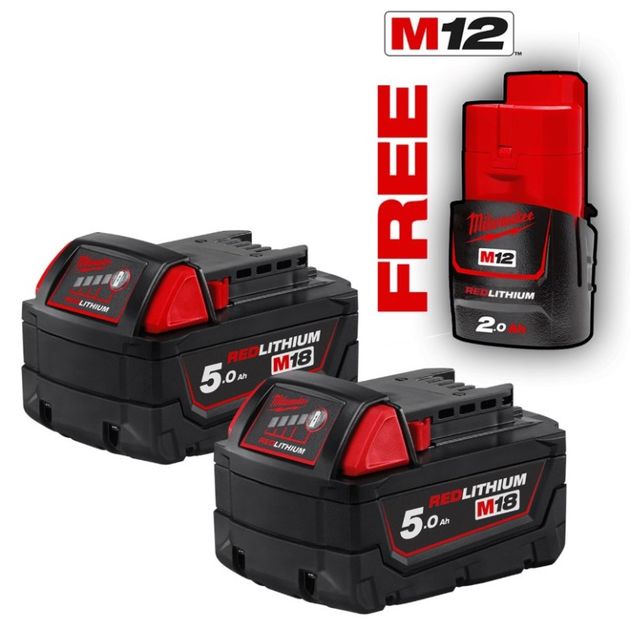 Энергокомплект M18 B52 (2 шт) MILWAUKEE, фото , изображение 3 | SNABZHENIE.com.ua Энергокомплект M18 B52 (2 шт) MILWAUKEE, фото , изображение 3 | SNABZHENIE.com.ua