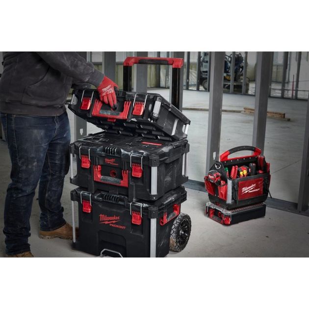 Ящик на колесах MILWAUKEE PACKOUT TROLLEY BOX 4932464078, фото , зображення 9 | SNABZHENIE.com.ua Ящик на колесах MILWAUKEE PACKOUT TROLLEY BOX 4932464078, фото , зображення 9 | SNABZHENIE.com.ua