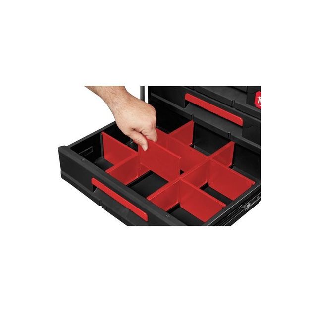 Ящик с тремя выдвижными отсеками MILWAUKEE PACKOUT 4932472130, фото , изображение 4 | SNABZHENIE.com.ua Ящик с тремя выдвижными отсеками MILWAUKEE PACKOUT 4932472130, фото , изображение 4 | SNABZHENIE.com.ua
