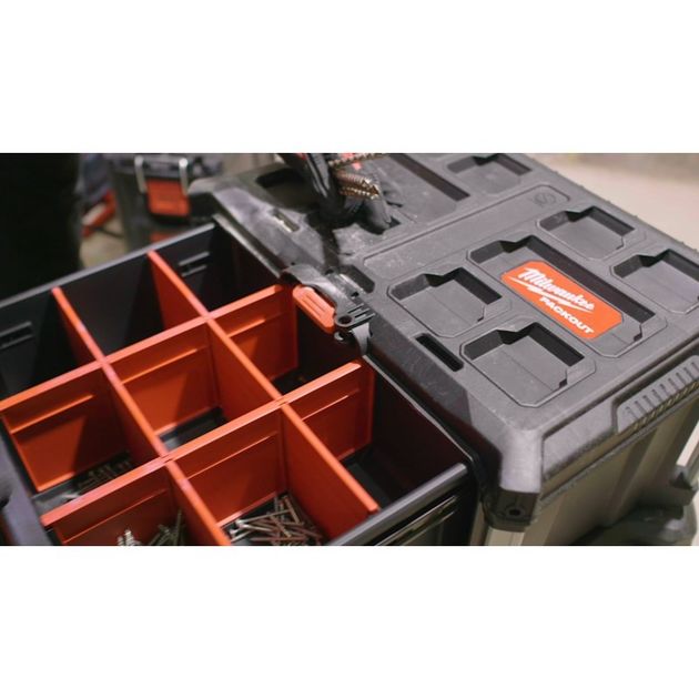 Ящик с тремя выдвижными отсеками MILWAUKEE PACKOUT 4932472130, фото , изображение 7 | SNABZHENIE.com.ua Ящик с тремя выдвижными отсеками MILWAUKEE PACKOUT 4932472130, фото , изображение 7 | SNABZHENIE.com.ua