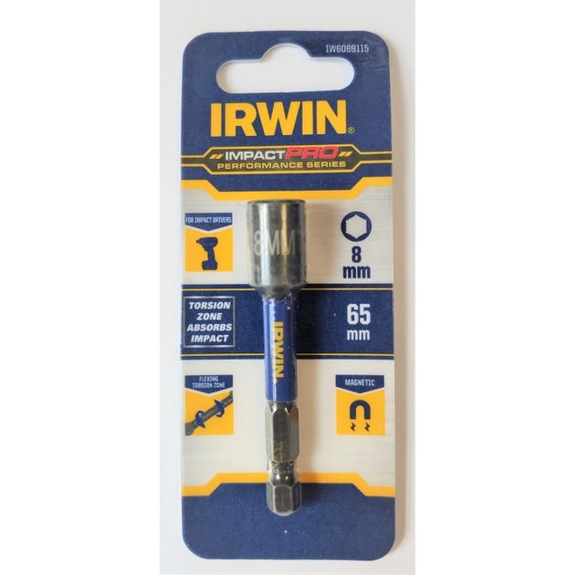 Держатель шурупов IRWIN IMPACT PRO 8 х 65 мм, фото  | SNABZHENIE.com.ua