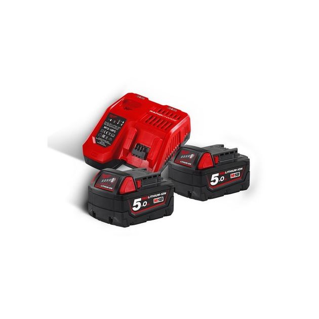 Энергокомплект M18 NRG-502C (2шт, з/у M12-18 C) MILWAUKEE, фото  | SNABZHENIE.com.ua
