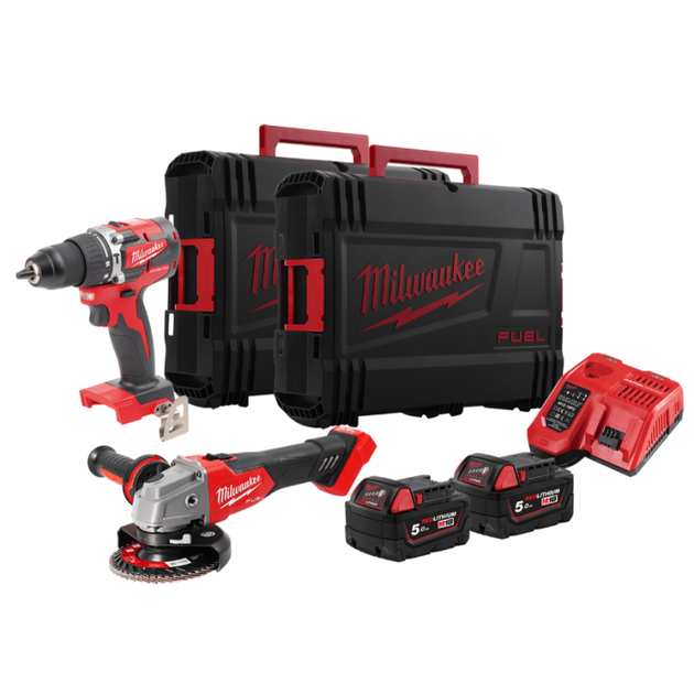 Набор аккумуляторных инструментов MILWAUKEE M18 FPP2BG-502X, фото  | SNABZHENIE.com.ua