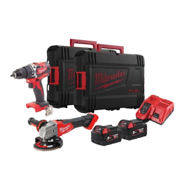 Набор аккумуляторных инструментов MILWAUKEE M18 FPP2BG-502X, фото , изображение 3 | SNABZHENIE.com.ua Набор аккумуляторных инструментов MILWAUKEE M18 FPP2BG-502X, фото , изображение 3 | SNABZHENIE.com.ua