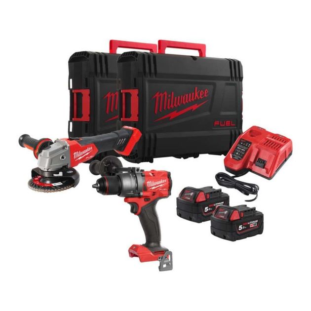 Набор аккумуляторных инструментов MILWAUKEE M18 FPP2E3-502X, фото  | SNABZHENIE.com.ua