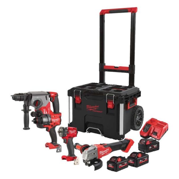 Набор аккумуляторных инструментов Milwaukee M18 FPP4C-555T, фото  | SNABZHENIE.com.ua