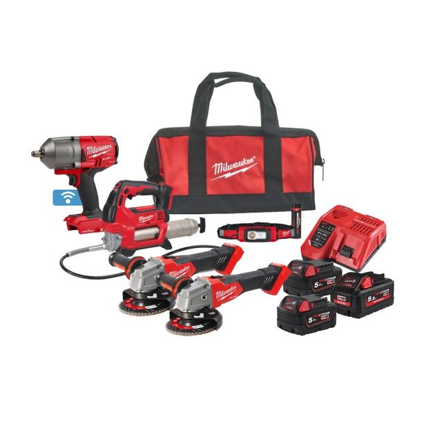 Набор аккумуляторных инструментов Milwaukee M18 FPP5N-554BEU FUEL, фото  | SNABZHENIE.com.ua