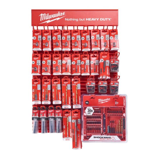 Набор бит и сверел SHOCKWAVE RED RACK MILWAUKEE, фото  | SNABZHENIE.com.ua