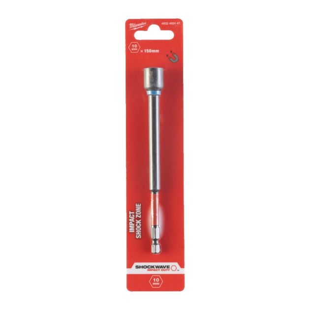 Торцевая головка 1/4", 10 мм, 150 мм Shockwave™, ударопрочная Milwaukee, фото  | SNABZHENIE.com.ua