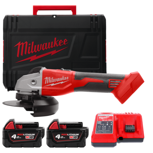 Аккумуляторная угловая шлифмашина 125 мм MILWAUKEE M18 BLSAG125X-402X, фото  | SNABZHENIE.com.ua