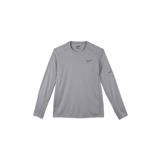 Теплая серая рубашка Milwaukee WWLSG-XL с длинными рукавами, фото  | SNABZHENIE.com.ua