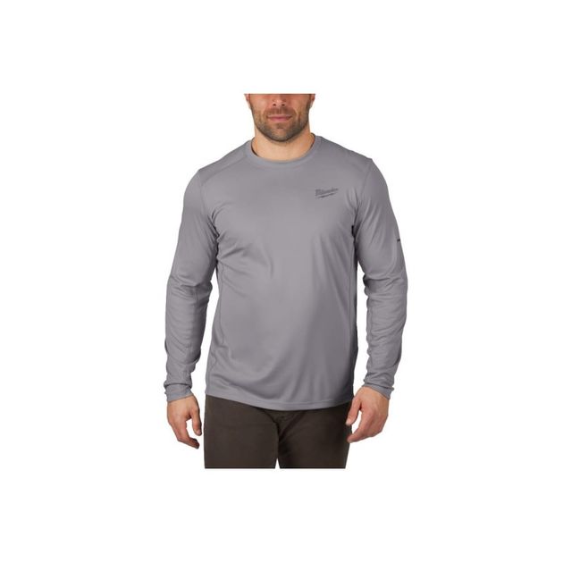 Теплая серая рубашка Milwaukee WWLSG-XL с длинными рукавами, фото , изображение 2 | SNABZHENIE.com.ua Теплая серая рубашка Milwaukee WWLSG-XL с длинными рукавами, фото , изображение 2 | SNABZHENIE.com.ua