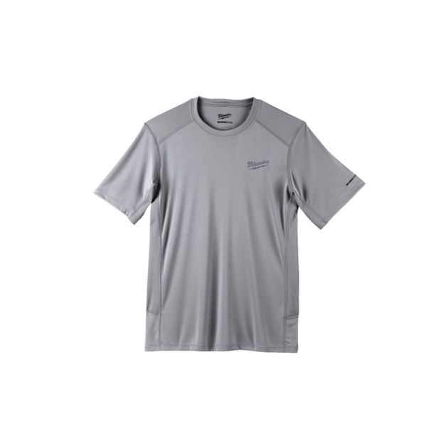 Тепла рубашка з короткими рукавами Milwaukee серая WWSSG-XXL 4933478198, фото  | SNABZHENIE.com.ua