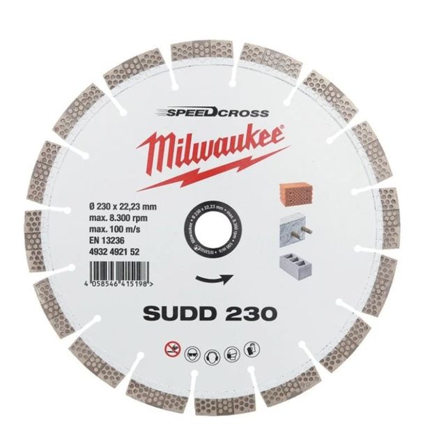 Алмазный диск SPEEDCROSS SUDD 230 мм для бетона MILWAUKEE, фото  | SNABZHENIE.com.ua